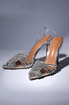 SUPER WHOLESALE | Lumi Crystal Embellished Sandals In Silver