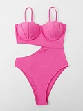 SUPER WHOLESALE | Codi Cutout One Piece Swimsuit In Hot Pink