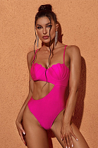 SUPER WHOLESALE | Codi Cutout One Piece Swimsuit In Hot Pink
