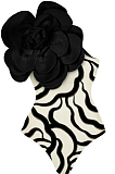 SUPER WHOLESALE | Aureliana Flower Zebra Printed One Piece Swimsuit