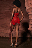SUPER WHOLESALE | Custom Tassel Elegance Runway Maxi Dress