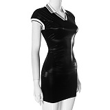SUPER WHOLESALE | Shirt Collar Mini Dress