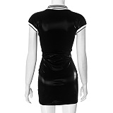 SUPER WHOLESALE | Shirt Collar Mini Dress