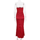 SUPER WHOLESALE | Delicate Strapless Dress (red)
