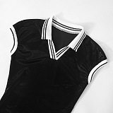 SUPER WHOLESALE | Shirt Collar Mini Dress