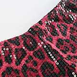 SUPER WHOLESALE | Leopard Sequins Shorts