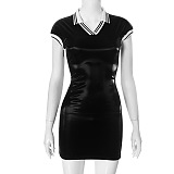 SUPER WHOLESALE | Shirt Collar Mini Dress