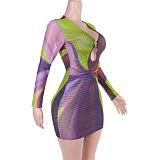 SUPER WHOLESALE | Cut-out Printed Dress