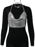 SUPER WHOLESALE |Chain Halter Leopard Tank