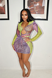 SUPER WHOLESALE | Cut-out Printed Dress