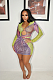 SUPER WHOLESALE | Cut-out Printed Dress