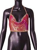 SUPER WHOLESALE |Chain Halter Leopard Tank