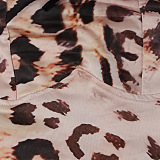 SUPER WHOLESALE | Lace Hem Leopard Maxi Dress