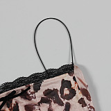 SUPER WHOLESALE | Lace Hem Leopard Maxi Dress