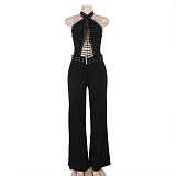 SUPER WHOLESALE | Lace Up Jumpsuit