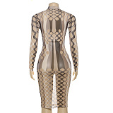 SUPER WHOLESALE |Printed Bodycon Dress