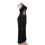 SUPER WHOLESALE | Lace Up Jumpsuit