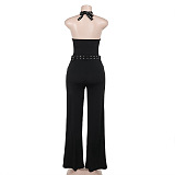SUPER WHOLESALE | Lace Up Jumpsuit
