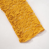 SUPER WHOLESALE |  Strapless Layers Lace Dress
