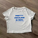 SUPER WHOLESALE | Pretty privilege crop top