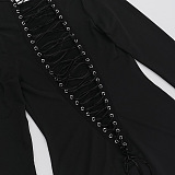 SUPER WHOLESALE | Lace Up Dress
