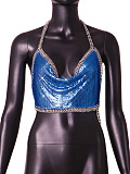 SUPER WHOLESALE |Chain Halter Leopard Tank