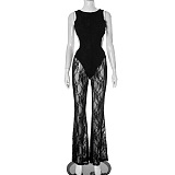 SUPER WHOLESALE | Lace Patchwork Jumpsuit