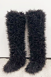 SUPER WHOLESALE |  Over-the-knee Teddy Boots