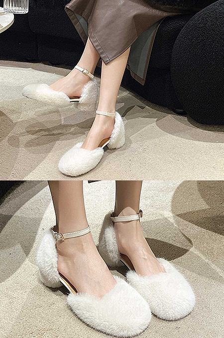 SUPER WHOLESALE | Luxury Manmade Mink Fur Sandals