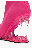 SUPER WHOLESALE | Knitted Heels with Transparent Platform