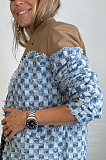 SUPER WHOLESALE | Patchwork Grid Oversize Blazer