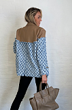 SUPER WHOLESALE | Patchwork Grid Oversize Blazer