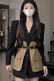 SUPER WHOLESALE | Patchwork Blazer in Two Tones