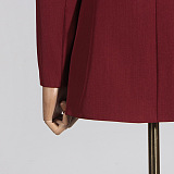 SUPER WHOLESALE | Mesh Flower Blazer Top ( Angora Red)