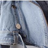 SUPER WHOLESALE | Denim Jacket with Fox Fur Lining