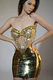 SUPER WHOLESALE |Bejeweled Dress(gold)