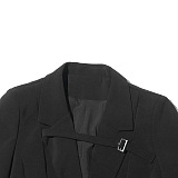 SUPER WHOLESALE| Buckle Designed Blazer Trench