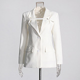 SUPER WHOLESALE| Buckle Designed Blazer