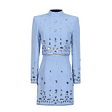 SUPER WHOLESALE | Beaded Fitted Skirt Set