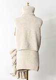 SUPER WHOLESALE | Turtle Neck Knitted Set with Coat
