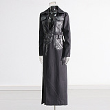 SUPER WHOLESALE | Graffiti Split Trench Coat