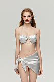 SUPER WHOLESALE | Shell Bikini in White