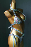 SUPER WHOLESALE | Cut-out Halter Bikini Set (gold)