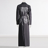 SUPER WHOLESALE | Graffiti Split Trench Coat