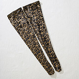 SUPER WHOLESALE | Leopard Corset Set( Corset, Stockings, Gloves)