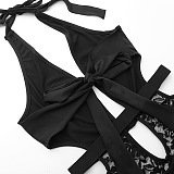 SUPER WHOLESALE | Halter Lace Jumpsuit