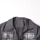 SUPER WHOLESALE | Graffiti Split Trench Coat