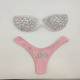 SUPER WHOLESALE | Rhinestone Beaded Bikini Set
