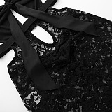 SUPER WHOLESALE | Halter Lace Jumpsuit