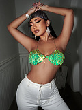 SUPER WHOLESALE |  Metal Leaf Bra Chain